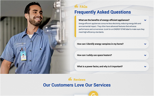 Franchise Website Screenshot