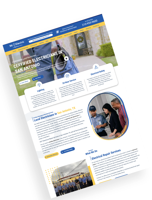 Website Design for Mr.Electric