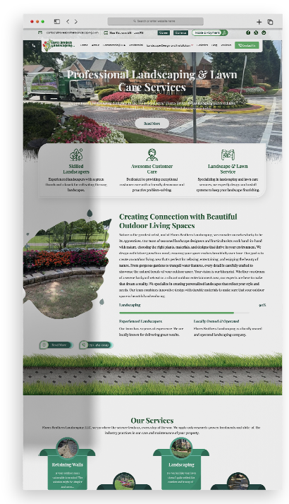 Landscape & Lawn Care
Website Design
