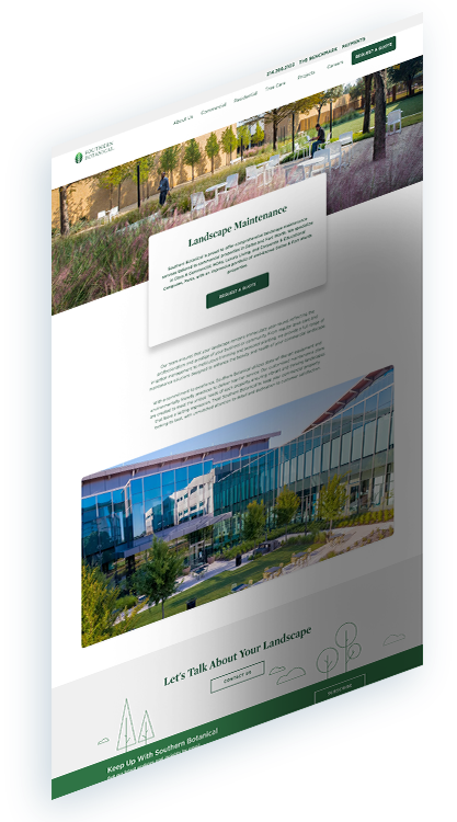 Professional Website for Landscape Design