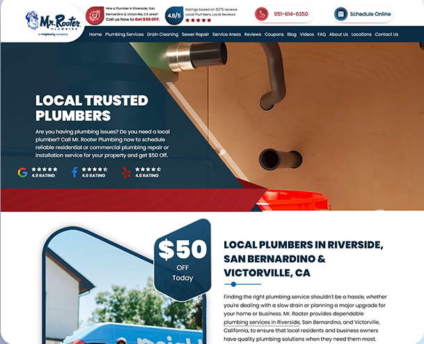 Website Design for Mr.Rooter