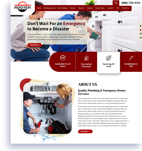 Website Design for Emergency Rooter