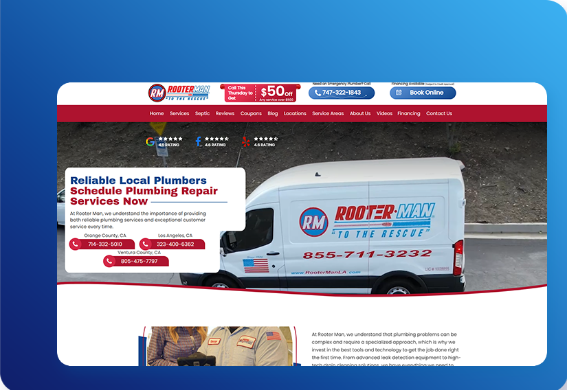 Website Design for Rooterman