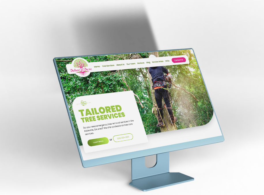 Website Design for Arbor and Acre